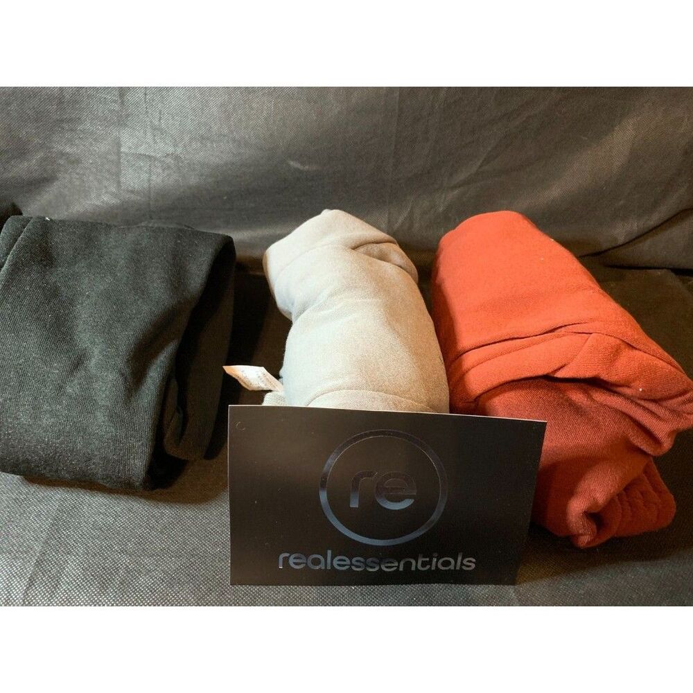 Real Essentials 3-Pack Boys Youth Athletic Soft Fleece Jogger Sweatpants, XS
